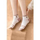 Dewberry 46560 5 Pairs of Unisex Patterned Socks 36-42-WHITE-BROWN | shoptok.hr