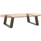 vidaXL Noge za klubsko mizico v obliki črke U, 2 kosa, naravno jeklo, 70 x (30-31) cm, jeklo, (5000044586) | Shoptok.si