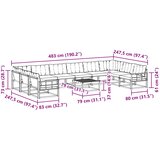  Set vanjskih sofa 11 kom. Bijela i bež | shoptok.hr