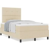  Krevet s box springom i madracem Bež 120x200 cm Tkanina | shoptok.hr