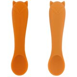Trixie set 2 silikonskih žličk first baby mr. fox | Shoptok.si