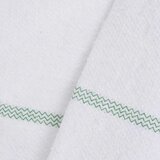 vidaXL Krpe za pod 50 kom bijele sa zelenim prugama 50 x 60 cm | shoptok.hr