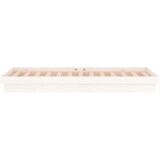  Posteljni okvir LED bel 90x190 cm trden les, (20903782) | Shoptok.si