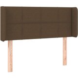  Posteljno vzglavje temno rjavo 93x16x78/88 cm blago, (20739581) | Shoptok.si