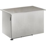  Vrtna posuda za sadnju s LED svjetlom Srebrna 50 x 80 x 48 cm | shoptok.hr