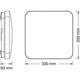 Osram LED pravougaona plafonjera 24W 6500K IP20 | Eponuda.com