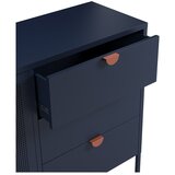 Marckeric Temno modra kovinska komoda 140x90x40 cm Sayla – | Shoptok.si