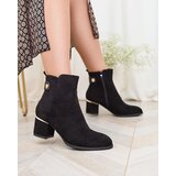 Resti Women's low stiletto boots in black Dogdas | Shoptok.si