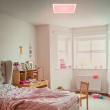 BRILO plafonjera led 15 w 1850 lm 4000 k + rgb-led 29,3x29,3x2,8 cm bcl bijela | shoptok.hr