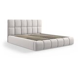Micadoni Svijetlo sivi baršunasti tapecirani bračni krevet s prostorom za odlaganje s podnicom 200x200 cm Bellis – | shoptok.hr