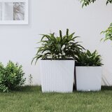vidaXL Korito z odstranljivo notranjostjo belo 37 / 64 L PP ratan Cene