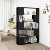 vidaXL Ormarić za knjige / sobna pregrada crni 100x24x155 cm iverica Cijene