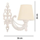Opviq zidna lampa gloria cream white