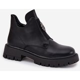 Boto Insulated Low Women's Ankle Boots With Decoration On Zip Black Lavira Cijene