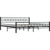 vidaXL okvir za krevet crni čelični 200 x 200 cm | shoptok.hr