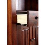 Støraa Smeđa biblioteka od masivnog bora 181x31 cm Mille – | shoptok.hr