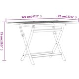  5-dijelni vrtni blagovaonski set od masivne tikovine | shoptok.hr