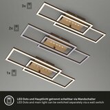 BRILO prigušiva stropna LED svetiljka LED/30W/230V 3000K braon | Eponuda.com