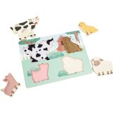 eliNeli Touching Puzzle Farm aktivnostna vstavljanka iz lesa 12m+ 5 kos | Shoptok.si