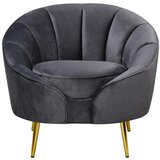 Livetastic Fotelj Stella, Temno Siva | Shoptok.si