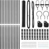 vidaXL komplet ograj set 2 siva jeklo 25 x 1,2 m vzdržljiv | Shoptok.si