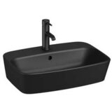 Jika nadgradni umivaonik 55x40x16,5 sa rupom MATT BLACK 8.1838.2.716.104.1 | ePonuda.com
