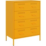 Maison Chic Komoda - Predalnik gorčično rumena 68x39x89 cm jeklo, (21715704) Cene