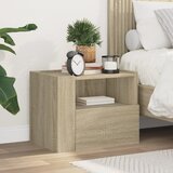 vidaXL Stenska nočna omarica sonoma hrast 45x30x35 cm Cene