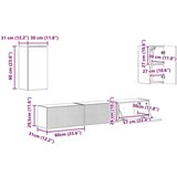  Komplet TV omaric 5 pcs Umetni hrast Konstruiran les, (5000132377) | Shoptok.si