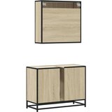vidaXL 2-dijelni set kupaonskog namještaja boja hrasta sonome drveni | shoptok.hr