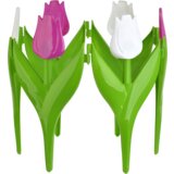 Ogradica za cveće lala, roze-bela