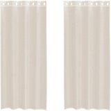 Voile zavjese s ušicama 2 kom krem 140x225 cm | shoptok.hr