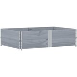  Okviri za palete 2 kom sivi 150x100 cm od masivne borovine | shoptok.hr