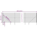 vidaXL Ograda od žičane mreže sa šiljastim držačima zelena 1 6 x 25 m | shoptok.hr