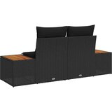  Vrtni kauč Crna 184 x 62 x 85cm poliratan | shoptok.hr