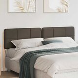 vidaXL Tapecirani uzglavlje Smeđa i taupe 200 cm Čvrsto borovo drvo Cijene