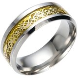  Prstan AD-3643 - Srebrna / Zlata / 59 mm KP3643 Cene
