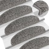  Prostirke za stepenice 10 kom 65x21x4 cm sive poluokrugle velike | shoptok.hr
