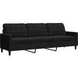 Maison Chic kavč - Sofa - Kanape trosed črn 210 cm žamet, (21726628) Cene