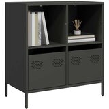 vidaXL Komoda crna 68x39x73,5 cm hladno valjani čelik Cijene