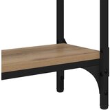 vidaXL Konzolna miza s polico artisan hrast 75 x 22.5 x 75 cm | Shoptok.si