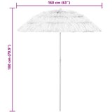 Suncobran za plažu Hawaii bijeli 240 cm | Eponuda.com