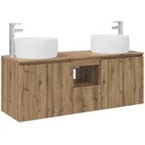  Set ormarića za kupaonicu 3 kom. Hrast artisan Smeđa 49,5 x 44,5 x 66 cm | Shoptok.si
