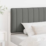  Tapecirani uzglavlje s uzglavljem Bijela i svijetlo siva 100 cm | shoptok.hr