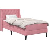  Okvir kreveta s madracem Zidne 2 pcs Ružičasta Baršun - Ružičasta 100 x 200 cm | shoptok.hr