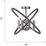 Searchlight STROPNA SVETILKA Hoopla 45/33/45 cm | Shoptok.si