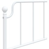  Metalno uzglavlje bijelo 100 cm | shoptok.hr