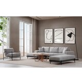 Atelier Del Sofa ugaona garnitura Eti Black Left Grey | ePonuda.com