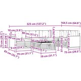  Set vanjskih sofa 6 kom. Prirodna i bež | shoptok.hr