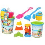  Set igračaka za pijesak, kanta, mlin, kanta za zalijevanje, šareni kalupi | shoptok.hr
